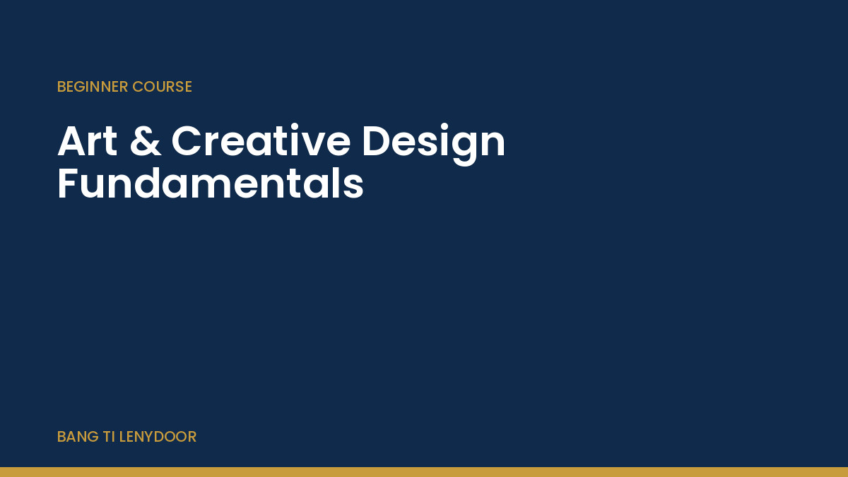 Course cover: Art & Creative Design Fundamentals